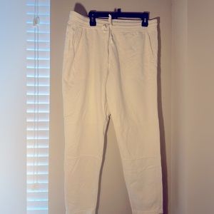 Loft Lou and Grey White Highwaisted Cargo Sweatpants